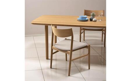 旭川家具 カンディハウス KAMUY サイドチェアー(座張) 北海道ナラNF/ウルトラスエードLGY_00739