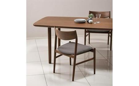 旭川家具 カンディハウス KAMUY サイドチェアー（座張）ウォルナットCW／ウルトラスエードDGY_00740