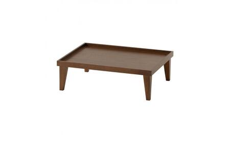 【ギフト用】旭川家具　コサイン　お月見トレー　ウォルナット 【 旭川家具 北海道 旭川市 木製 家具 脚付 トレー ベッドテーブル 小テーブル お膳 銘々膳 飾り台 縁側 テーブル お食い初め 100日祝い 選べる樹種 シンプル ナチュラル 手作り 北欧 おしゃれ 天然木 無垢 】_01127