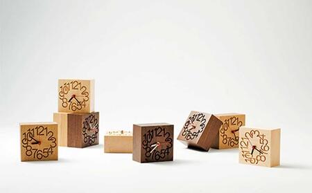 【ギフト用】旭川家具　コサイン　MUKU時計（小）メープル|時計_00637