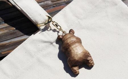 木彫り せなかぐま 2点セット_02957