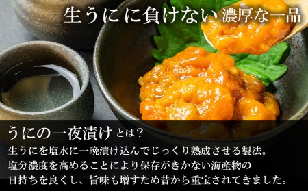 うに うま味凝縮!一夜漬けうに60g×3本セット<上磯郡漁業協同組合>