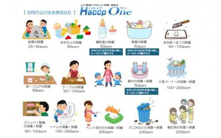 ハセップワン500ppm 4L 空スプレー1本セット【除菌 次亜塩素酸 安心 安全 ペット ウイルス除去 消臭 水戸市 茨城県】(JD-3)