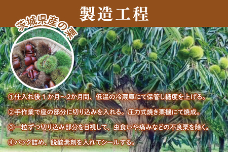 【先行予約】【11月より順次発送】茨城県産　くりやの焼き栗　250g×3袋【くり 栗 焼き栗 秋 茨城県産 果物 果樹 栗ご飯 水戸市】（AO-1）