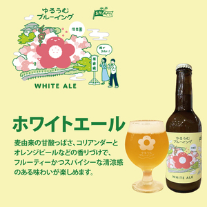 【数量限定】ゆるうむブルーイング クラフトビール６本セット【セッションＩPA・ホワイトエール・ヘイジーＩPA】【ビール お酒 クラフトビール 飲み比べ セット コリアンダー オレンジピール フルーティー スパイシー ホップ 水戸市 茨城県】（JJ-2）