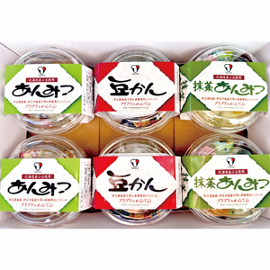 【3ヶ月定期便】タカトーの甘味セット12個入【あんみつ 餡蜜 スイーツ 和菓子 人気 最高級 お菓子 和スイーツ あんこ かんてん 黒蜜 抹茶 豆かん】（CG-10）