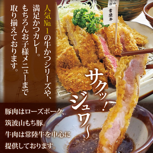 とんかつレストラン クックファン お食事券9000円分【cookfan とんかつレストラン クックファン 食事券 チケット とんかつ トンカツ 牛かつ 牛カツ カツ 水戸市 水戸 茨城県】（BK-45）