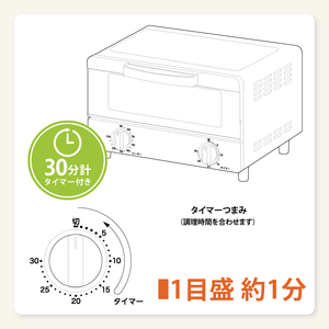ケーズデンキオリジナルモデル オーブントースター KS-TS25C-W【家電 焼きたて あつあつ 食卓 オープン 焼く あぶる 温める 温度調節 インテリア おしゃれ シンプル かわいい 可愛い 新生活】(NE-17)