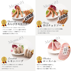 ハム 詰め合わせ ギフト 肉 ソーセージ 常陸牛無添加ハンバーグ セット お楽しみグルメギフト 8種 30000円 お歳暮 おつまみ 食べ物 茨城県 水戸市 【肉のイイジマ】(DU-96)