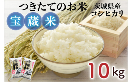 【令和6年産】茨城県産コシヒカリ 宝蔵米 10kg（5kg×2）【お米 米 菊池 こしひかり つきたてのお米 食味ランキング特A評価 茨城県 水戸市】（CZ-402）