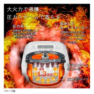 K-20 【圧力スチームIH】炊飯器（5.5合用） RZ-V100GM(W)