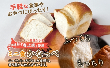 かなっぺ 2種（ プレーン ほうれん草 ） ミニ食パン