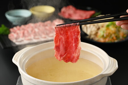 古河市産ローズポーク＆常陸牛『しゃぶしゃぶセット』〈茨城県共通返礼品〉 _AD09