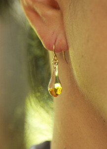 こがこもれびあーと　ピアス（フラム） ※着日指定可 | アクセサリー ピアス 耐熱 ガラス ハリオランプファクトリー HARIO 焚火 炎 オリジナル おしゃれ かわいい _DP66