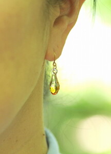 こがこもれびあーと　ピアス（フラム） ※着日指定可 | アクセサリー ピアス 耐熱 ガラス ハリオランプファクトリー HARIO 焚火 炎 オリジナル おしゃれ かわいい _DP66