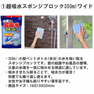 水回りのお掃除に役立つ！アイオンスポンジセット ※離島への配送不可｜清掃 掃除 スポンジ クロス 吸水 日用品 水滴 水回り 洗面台 浴室 掃除用具 _BW06