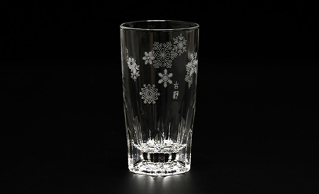 雪華グラス 3個入り | コップ グラス 食器 ガラス 模様 _BL24