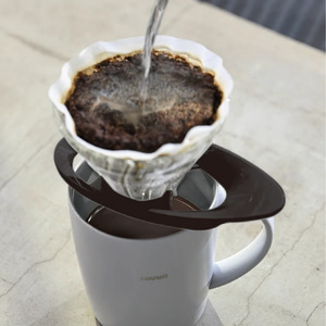 HARIO V60 耐熱ガラス透過ドリッパー 02［VDGR-02-B］ ｜ HARIO ハリオ_FI24