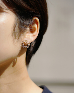 HARIO ピアス スモールサークル［HAW-SC-002P］ ※離島への配送不可｜耐熱 ガラス アクセサリー ハリオ ランプワークファクトリー 職人 繊細 フォーマル カジュアル きれいめ おしゃれ 20代 30代 40代_FI92