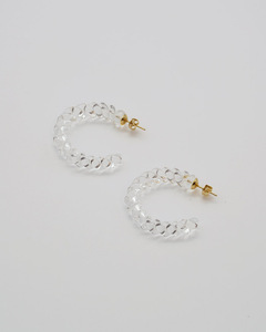 HARIO ピアス ネジリ［HAA-N-001］ ※離島への配送不可｜耐熱 ガラス アクセサリー ハリオ ランプワークファクトリー 職人 繊細 フォーマル カジュアル きれいめ おしゃれ 20代 30代 40代_FM07