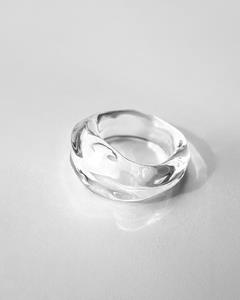 HARIO リング ナガレ HAA-NG-R｜耐熱 ガラス アクセサリー ハリオ 職人 繊細 フォーマル カジュアル きれいめ おしゃれ 20代 30代 40代 贈答 プレゼント ギフト 贈り物 お祝 ご褒美 記念品 _FM90 ※離島への配送不可