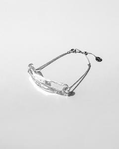 HARIO ブレスレット ナガレ HAA-NG-BL｜耐熱 ガラス アクセサリー ハリオ 職人 繊細 フォーマル カジュアル きれいめ おしゃれ 20代 30代 40代 贈答 プレゼント ギフト 贈り物 お祝 ご褒美 記念品 _FM91 ※離島への配送不可