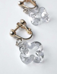 HARIO イヤリング トレフル HAP-TFB-E｜耐熱 ガラス アクセサリー ハリオ 職人 繊細 フォーマル カジュアル きれいめ おしゃれ 20代 30代 40代 贈答 プレゼント ギフト 贈り物 お祝 ご褒美 記念品 _FU16 ※離島への配送不可