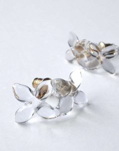 HARIO ピアス ラフィネ HAP-RFB-P｜耐熱 ガラス アクセサリー ハリオ 職人 繊細 フォーマル カジュアル きれいめ おしゃれ 20代 30代 40代 贈答 プレゼント ギフト 贈り物 お祝 ご褒美 記念品 _FU17 ※離島への配送不可