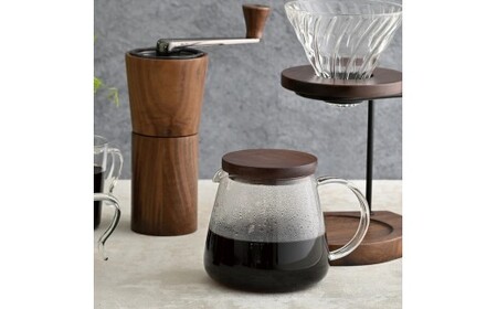 HARIO ドリップスタンドセット ウォールナット [WDS-1006-WN] | 耐熱 ガラス HARIO ハリオ 食器 器 キッチン 日用品 キッチン用品 日本製 おしゃれ かわいい コーヒー ドリッパー ドリップ サーバー 珈琲 ハンドドリップ 贈答 プレゼント ギフト _FU41　※離島への配送不可