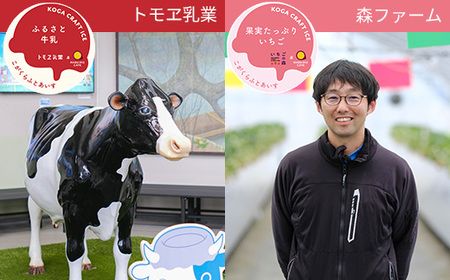 こがくらふとあいす＆　8個セット（牛乳＆いちご）｜ HARIO ハリオ_FU75