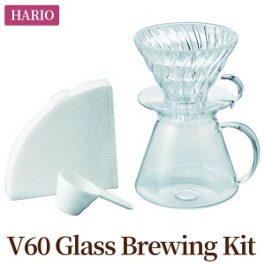 HARIO V60 ガラスのコーヒードリッパーセット「V60 Glass Brewing Kit」