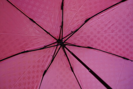 雪華模様の折り畳み傘（サイズ55cm）カラー：ピンク_BL04◇