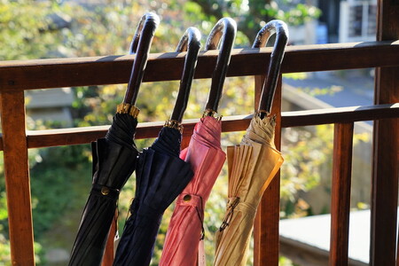 雪華模様のオリジナル傘（サイズ60cm）「もらっても、贈っても喜ばれる傘」カラー：ブラック _BL05