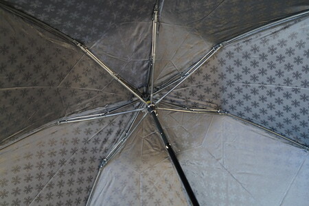 雪華模様の折り畳み傘（サイズ60cm）カラー：ブラック_BL15◇