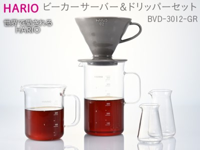 HARIO コーヒー ビーカーサーバー&ドリッパーセット［BVD-3012-GR］