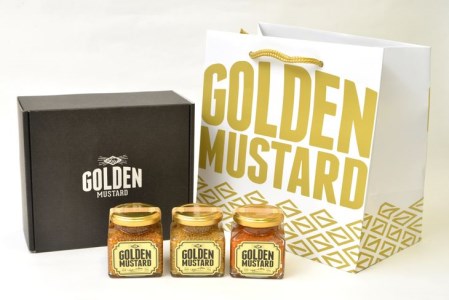 ゴールデンマスタード　ギフトBOX3点セット（ゴールド・ブラック・マーレ）各140g _DS01