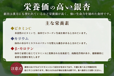 つくば 銀杏 ( ぎんなん ) 蒸し 冷凍 翡翠銀杏 ( ひすいぎんなん ) 500g 農薬不使用 無着色 贈答品 ギフト 高級 旬 食材 食品 国産 冷凍保存 産地直送 送料無料 (A24-002)