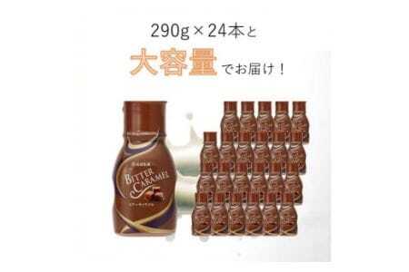 【大容量】ビターキャラメル N 290g x 24本 ビター アイス アイスクリーム 大容量 キャラメルソース 香料不使用 甘さ控えめ スイーツ パン 朝食 お菓子 トースト 贅沢な味わい 乳業メーカー 筑波乳業 茨城県 石岡市 (E18-004)