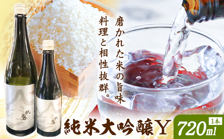 日本酒 武勇 純米大吟醸 Y 720ml 株式会社武勇《30日以内に出荷予定(土日祝除く)》お酒 日本酒 アルコール 山田錦 結城市 茨城県【配送不可地域あり】(離島)