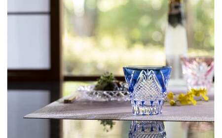 江戸切子 冷酒杯〈富士〉カガミクリスタル T615-2950-CCB | 冷酒杯 日本酒 江戸切子