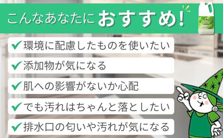 食器用洗剤 緑の魔女 キッチン 2l ×8本 | 台所洗剤 食器 キッチン