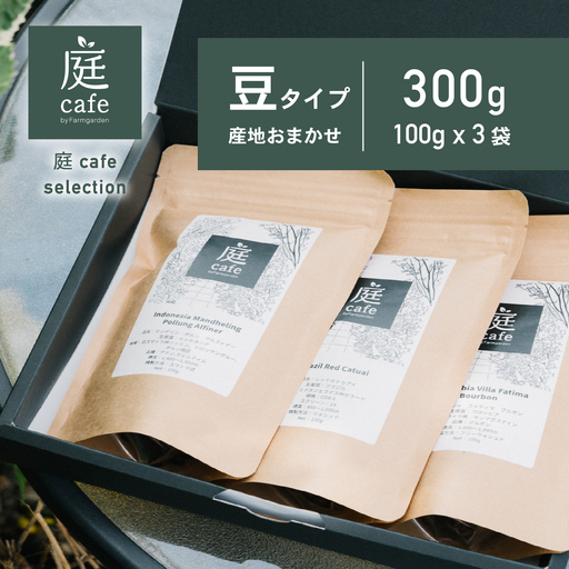 庭Cafe おすすめコーヒー豆 100g × 3種 【 コーヒー 自家焙煎 焙煎 コーヒー豆 おすすめ ギフト ｺｰﾋｰ 珈琲 ｺｰﾋｰ 】