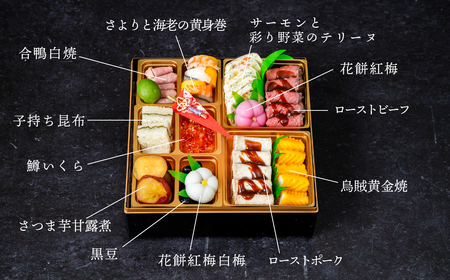 おせち 煌 和洋折衷 全31品 3段重 5人盛 おせち