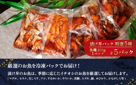 海鮮丼 マグロ 海鮮漬け丼 5種セット 5パック 海鮮丼