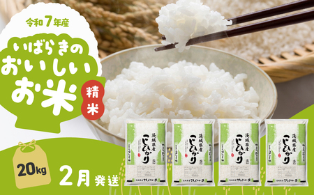 【令和7年産】精米 コシヒカリ 20kg 2月発送 白米 20kg(5kg×4袋)