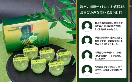 抹茶 プリン はんなり京都の宇治抹茶プリン 6個入 抹茶