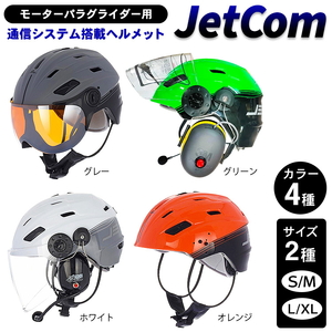 モーターパラグライダー用通信システム搭載ヘルメット JetCom