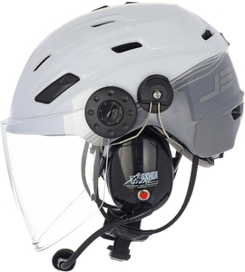 モーターパラグライダー用通信システム搭載ヘルメット JetCom