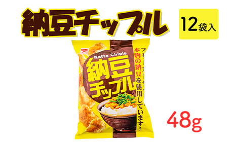 納豆チップル(48g) 12袋入｜駄菓子 お菓子 スナック菓子 おやつ おつまみ 昭和 まとめ買い 業務用 景品 やおきん リスカ 菓道