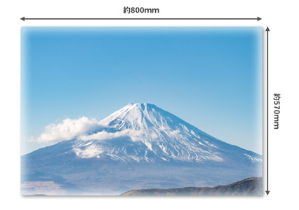 大きいおふろポスター【晴天の富士山】マグネットシート製